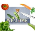 thumbnail image 2 of Carolines Treasures BB5682LCB Wire Fox Terrier Welcome Glass Cutting Board - Large, 2 of 2