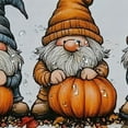 thumbnail image 5 of Autua Gnomes Pumpkins Autumn Bathroom Décor Set with Hooks 36"x72, 5 of 7