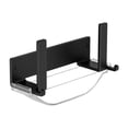 thumbnail image 1 of Ainf No Drill Router Shelf Steel Wall Mount WiFi Stand Adjustable Modem Rack Strong Hook Internet Organiser Broadband Holder(A Black), 1 of 3