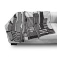 thumbnail image 3 of City Soft Flannel Fleece Throw Blanket, Digitally Generated Simple Design USA Chicago Skyline Panorama Graphic, Cozy Plush for Indoor and Outdoor Use, 50" x 60", Charcoal Grey and White, by Ambesonne, 3 of 6