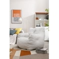 thumbnail image 1 of KOSSMAI Bean Bag Upholstered Tufted Linen Chair with Memory Foam for Living Room, Bed Room, Study Room, 1 of 5