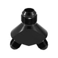 thumbnail image 4 of Black Aluminum Alloy Y Shape Block Splitter Fuel Fitting Adapter 12AN to AN8 to AN8 Male Thread, 4 of 6