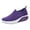 Purple, variant on IUJSOY Womens Walking Shoes Slip on Loafers Mesh Platform Sneakers Air Cushion Athletic Shoes