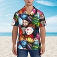 thumbnail image 4 of Goofa Easter Egg Hawaiian Shirt for Men, Unisex Summer Beach Casual Short Sleeve Button Down Shirts,Aloha Tropical Floral print shirt-Large, 4 of 9