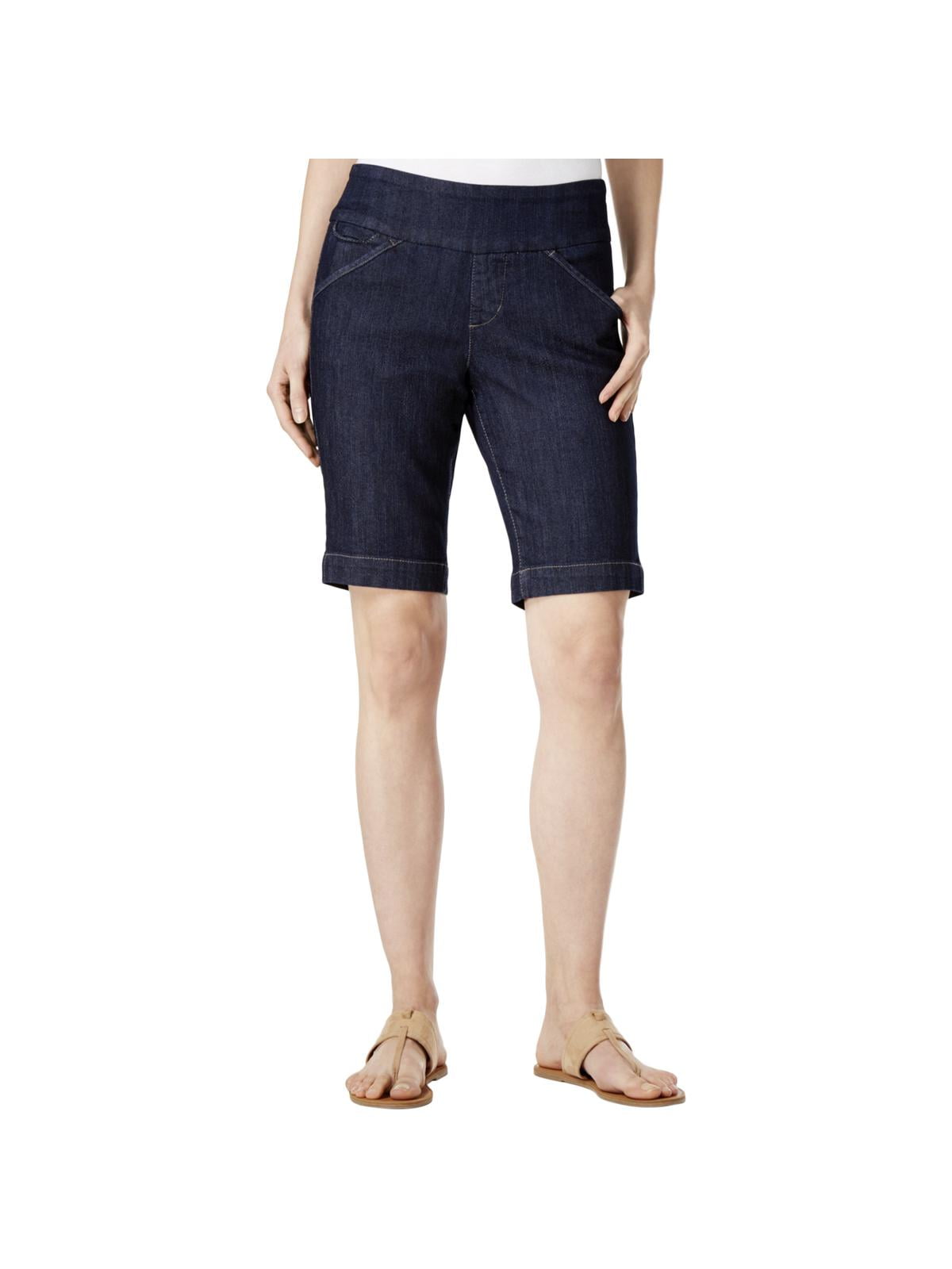 pull on jean shorts womens