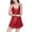 Wine, variant on LYEAA Nightgowns Satin for Women Sleeveless Plus Size Cozy Summer Sling Short Night Gowns Solid V Neck Loose Casual Soft Pajamas Sleepwear Loungewear Fashion Elegant Women's Nightdress Pink 2XL