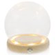 thumbnail image 1 of 1 Juego de cúpula de cristal transparente con cubierta de flores y Base brillante, cúpula de cristal para escritorio, 1 of 5