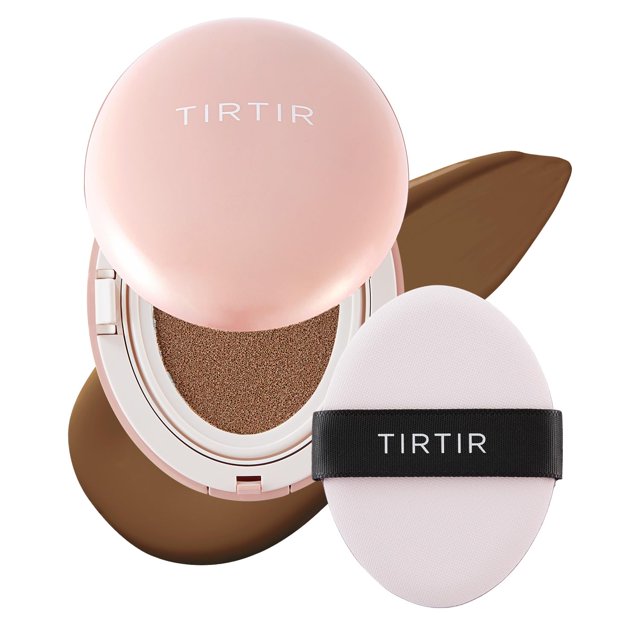 Mascarilla Tirtir de Cushion Foundation, para todas las fundas, rosa #43N, color cacao oscuro