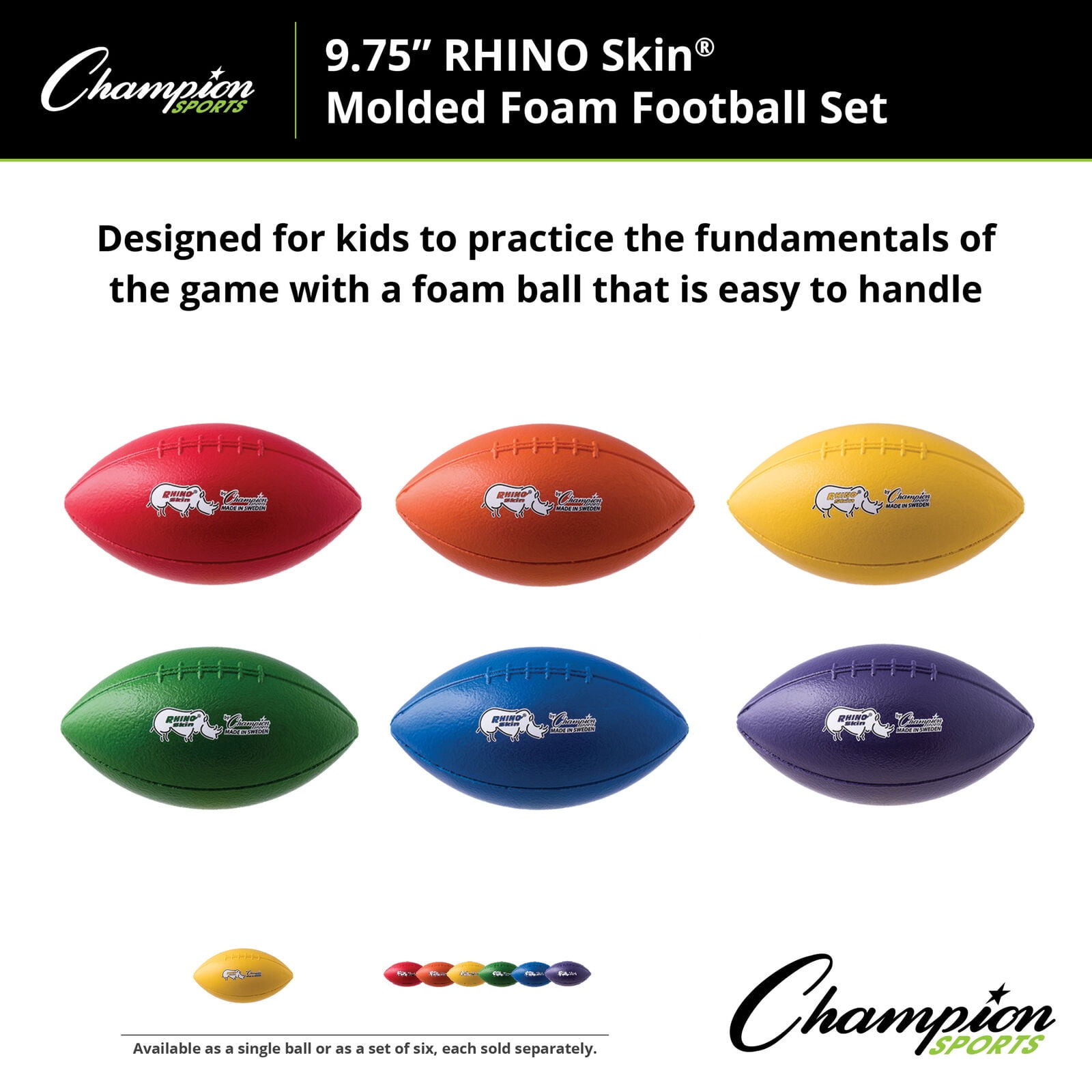 Champion Sports Rhino Skin Football - Thumbnail 3