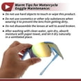 thumbnail image 6 of Unique Bargains 1 Pc Motorcycle Riding Goggles Anti-glare Tri-acetel Cellulose PC UV400 Cycling Sunglasses Purple Lens Blue Red Frame, 6 of 6