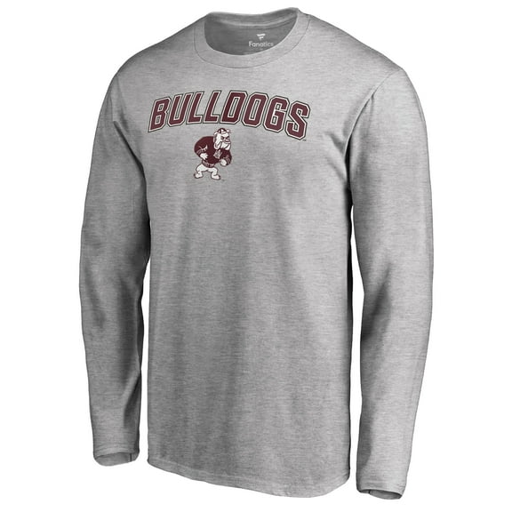 Men's Ash Alabama A&M Bulldogs Proud Mascot Long Sleeve T-Shirt