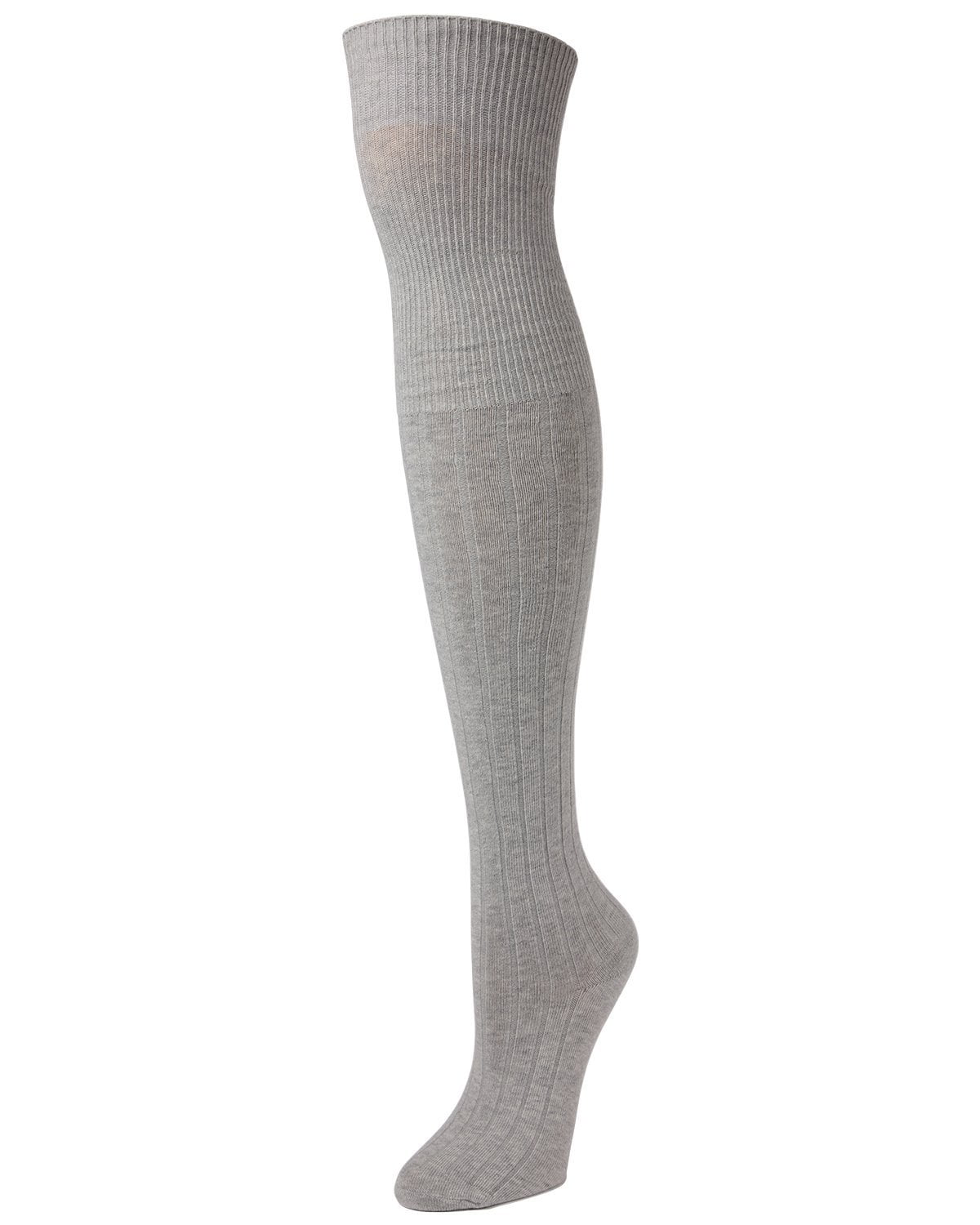 MeMoi MeMoi Girls Grey Knee High Socks Extra Long Knee High Socks