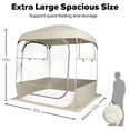 thumbnail image 4 of REDCAMP Sports Tent Pop Up Shelter, All Weather Tents for Outside Sports, Waterproof Windproof Rain Pod, Instant Setup Clear Pop Up Shelter, 4 of 7