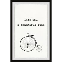Marmont Hill Life Is A Beautiful Ride Framed Wall Art, 16.00" x 1.50"