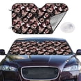 thumbnail image 2 of Balery Butterflies1 Print Car Windshield Sun Shade,Windshield Sunshade for Car Pickup Truck SUV Accessories-Small, 2 of 7
