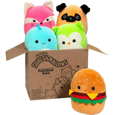 Squishmallows: Original 5" Plush Mystery Box - 5 Pack - Surprise Assorted Character Styles, Soft & Squishy, Stuffed Animals, Collectible Toy, Kids 3
