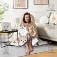thumbnail image 4 of Wearable Blanket,Corgi Crowd Hooded Wearable Flannel Blanket for Adults & Teens,Winter Poncho Shawl Wrap Cape Cozy Anti-Pill,50"x60", 4 of 5