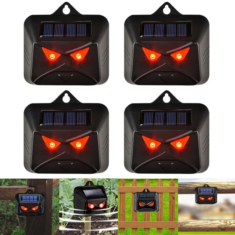 Animal Repeller, Solar Powered, Nocturnal Animal Deterrent Devices with
