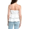 thumbnail image 2 of Milly womens  Naomi Poplin Top, s, White, 2 of 3