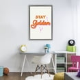thumbnail image 3 of Stupell Industries Contemporary Stay Golden Retro Letters Gray Floating Frame Canvas Art, 21 x 31, by Indira Prieto | IndySign, 3 of 8
