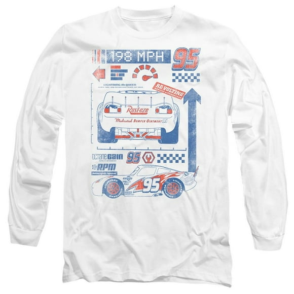 Cars T-Shirt Adulte 198 MPH Lightning McQueen