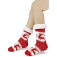 thumbnail image 5 of Slipper Socks for Women with Gripper - Winter Non Slip Thick Fuzzy Socks - Warm Cozy Christmas Gift 1/2Pairs, 5 of 6