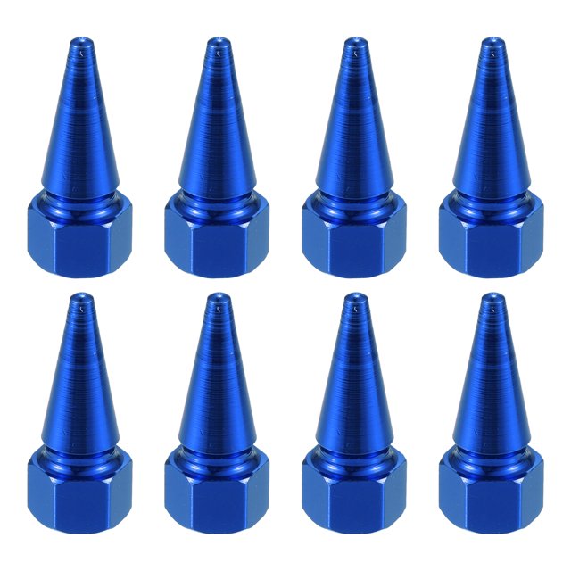8uds Azul Coche Espiga Rueda Neumático Válvula Aire Vástago Tapa Cubierta