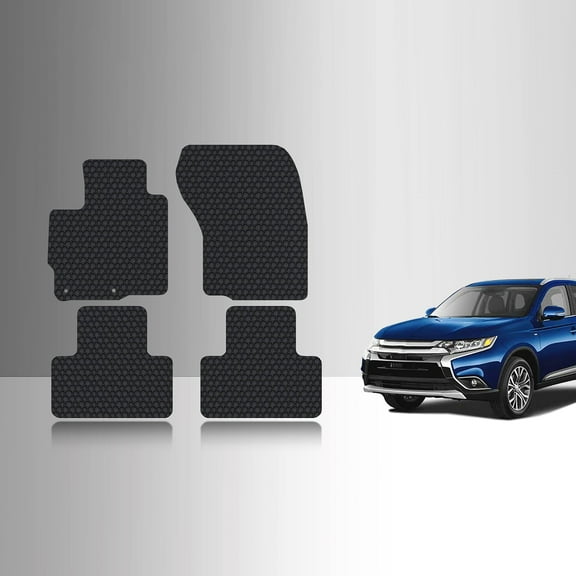 ToughPRO Front   2nd Row Mats Compatible with Mitsubishi Outlander Sport 2021 - All Weather Heavy Duty (Made in USA) Black Rubber
