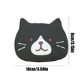 thumbnail image 3 of PATLOLLAV 1 Pcs Cute Kitty Silicone Coaster, Non-Slip Cup Mats for Desk Drink Table Decor Kawaii Accessories Gift Choice, 3 of 6