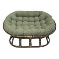 thumbnail image 6 of Blazing Needles 78-inch by 58-inch Solid Microsuede Double Papasan Cushion  93304-78-MS-SG, 6 of 6
