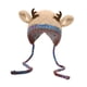 thumbnail image 4 of Gorro navideño de ciervo para guardar cosas, para adultos y niños, bonito y creativo gorro de reno de ganchillo. Caqui, 4 of 9