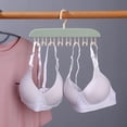 thumbnail image 2 of Birdeem Wall Mounted Clothes Rack, 8 Hook Hanger for Dorm Room, Space Saving Wave Design for Bras, Tank Tops, and Delicates, No-Mark Storage Organizer for Bedroom and Bathroom, 2 of 7