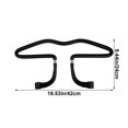 thumbnail image 3 of Car Seat Coat Rack Hanger for Headrest | Stainless Steel & ABS | Black | Clothes Holder for Cars | Travel Drying Rack | Universal Fit for Vehicles | Easy Install | 43.5x24cm | 1 Pack, 3 of 6