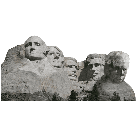 H13136 Mount Rushmore with Trump