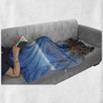 thumbnail image 6 of Central America Soft Flannel Fleece Throw Blanket, Aeriel View of Lake Atitlan and Volcano San Pedro Early in the Morning, Cozy Plush for Indoor and Outdoor Use, 70" x 90", Multicolor, by Ambesonne, 6 of 6
