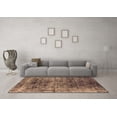 thumbnail image 3 of Ahgly Company Indoor Square Oriental Brown Industrial Area Rugs, 4' Square, 3 of 4