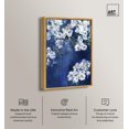 thumbnail image 2 of Flowers in Blues Canvas Print Summer Art Prints by Art Remedy, Gold Frame, 16 x 24, 2 of 7