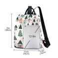 thumbnail image 3 of FORMRS Women's Travel Backpack Purse Anti-Theft Hidden Pockets Casual Shoulder Bag, Orange Christmas House, 3 of 7