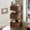 Walnut-1, variant on Corner Shelves Set of 3 Floating Corner Shelves Wall Cabinet with Sliding Doors for Living Room Bedroom Small Space