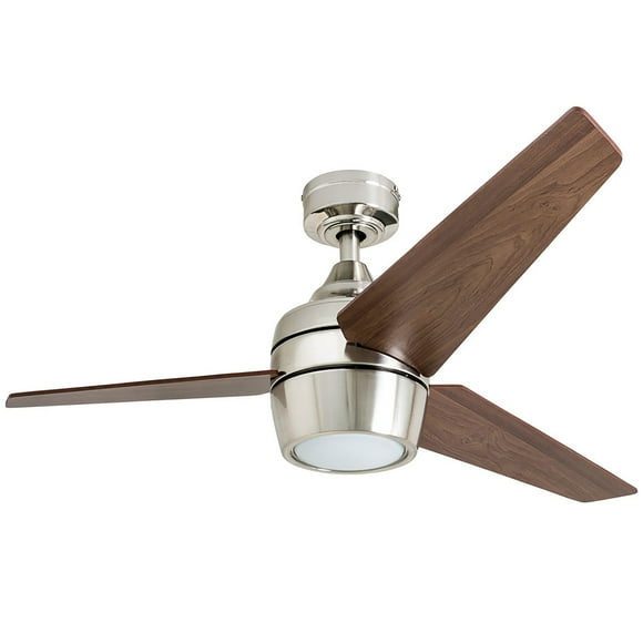 Honeywell Ventilateurs de Plafond 50604-01 Ventilateur de Plafond Eamon, 52 Pouces, Nickel Brossé