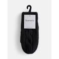 thumbnail image 4 of Scenario Women's Cable Knit Mittens, Black Soot, 4 of 4