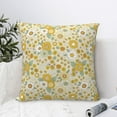 thumbnail image 4 of Fuzoiu Cute Sunflower Print Square Pillow Cover,Hidden Zipper Design,Luxury Square Pillow Case, Throw Pillow,Couch Cushion-20"x20", 4 of 7