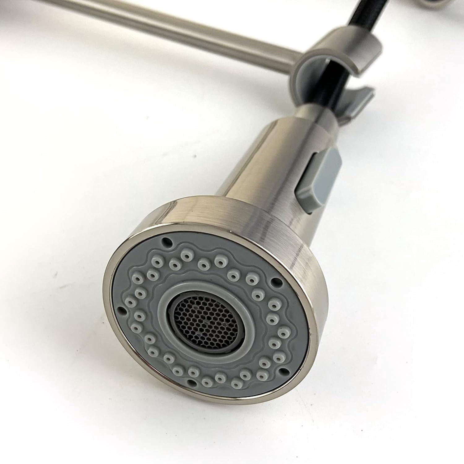 Kitchen Faucet with Pull Down Sprayer Stainless Steel Brushed Nickel Pull Out Kitchen Faucets Commercial Spring Kitchen Sink Faucet Deck Mounted Modern Sink Tap with Standard Fittings