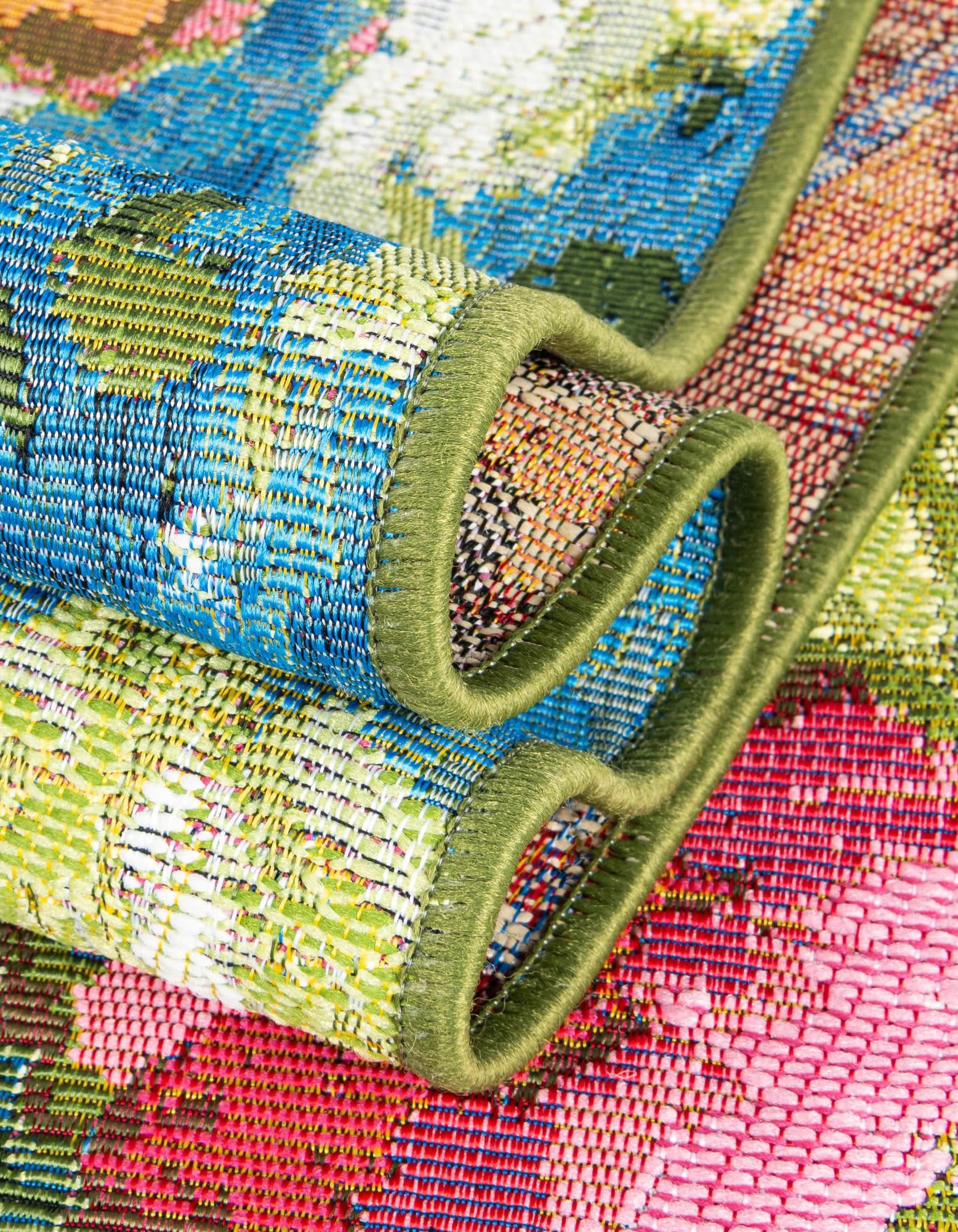 Unique Loom Outdoor Botanical Collection Area Rug - Verdant (8' x 10' Rectangle Multi/Green)
