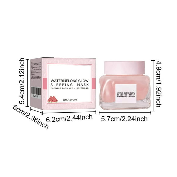 facial skin care products Watermelon Glow Sleeping Exfoliating + Overnight W/ + Pumpkin Seed Extract For Sensitive Skin Hydrating Popular pick Personal Skin Care