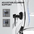 thumbnail image 3 of SIHOO M18 Upgraded Wheels Office Chair Ergonomic Desk Chair, Breathable Mesh Design High Back Computer Chair, Adjustable Headrest and Lumbar Support (Light Black), 3 of 7