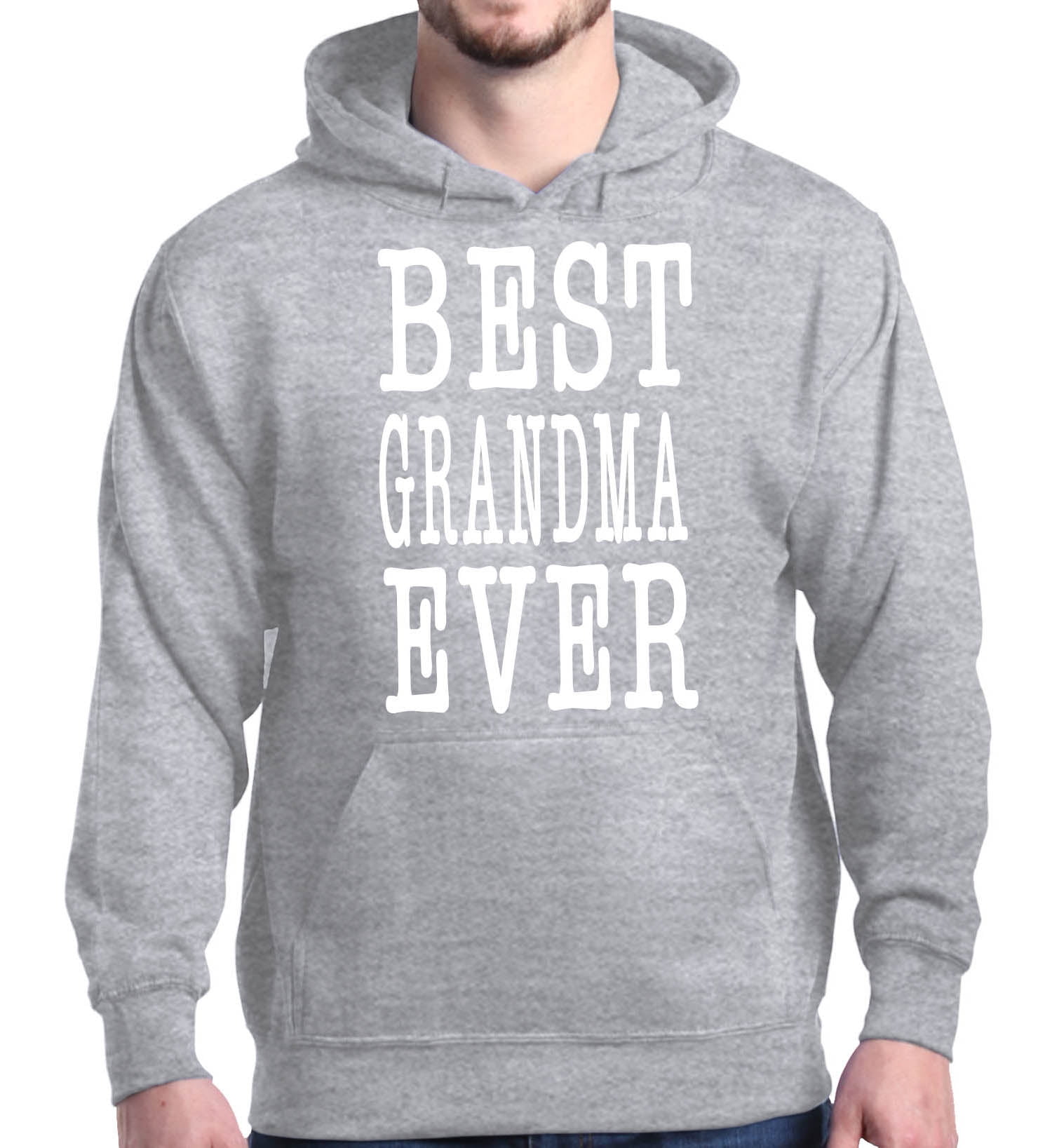 Shop4Ever Shop4Ever Men's Best Grandma Ever Grandparent Hooded