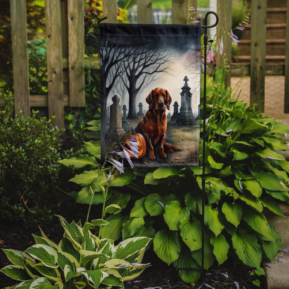 Irish Setter Spooky Halloween Garden Flag 11.25 in x 15.5 in