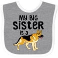 thumbnail image 3 of Inktastic My Big Sister is a German Shepherd Boys or Girls Baby Bib, 3 of 4