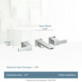 thumbnail image 2 of Moen Ts6730 Double Handle Wall Mounted Bathroom Faucet From The 90 Degree Collection -, 2 of 3